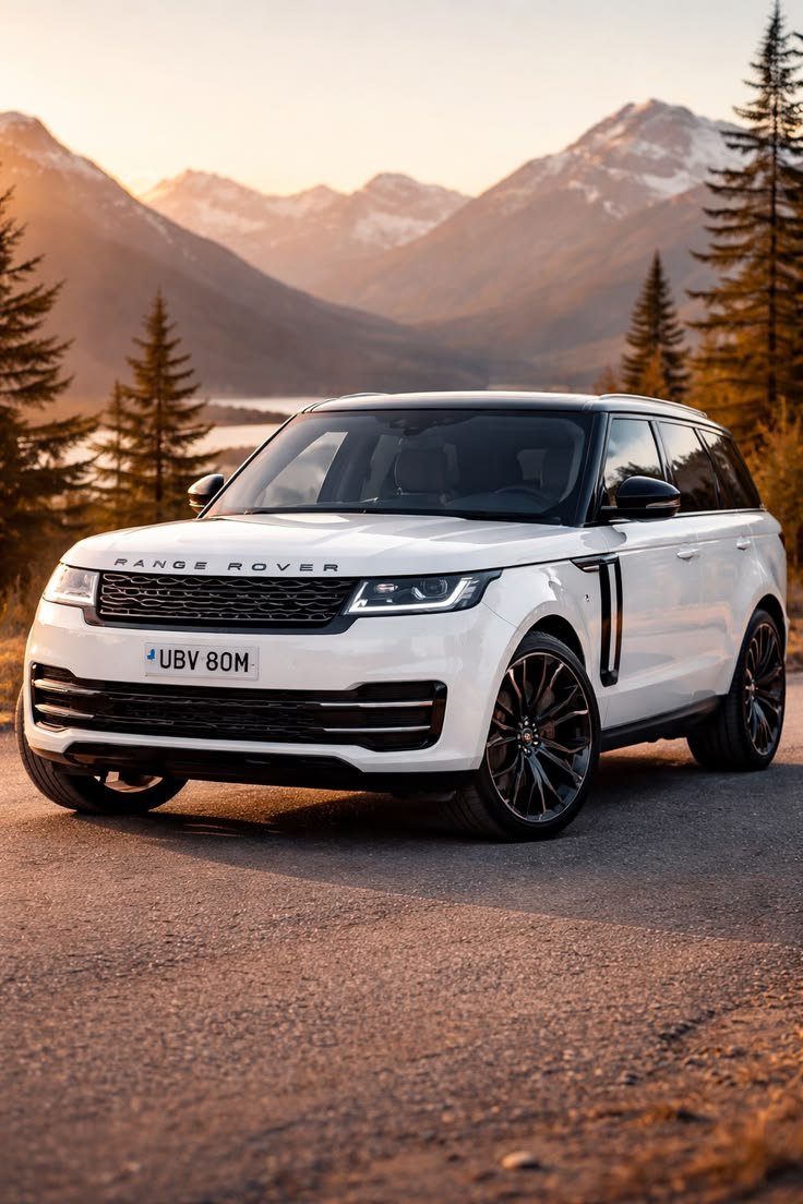 white range rover luxury suv — dream car aesthetic wallpaper